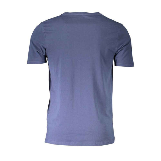 Blue Cotton Men's T-Shirt