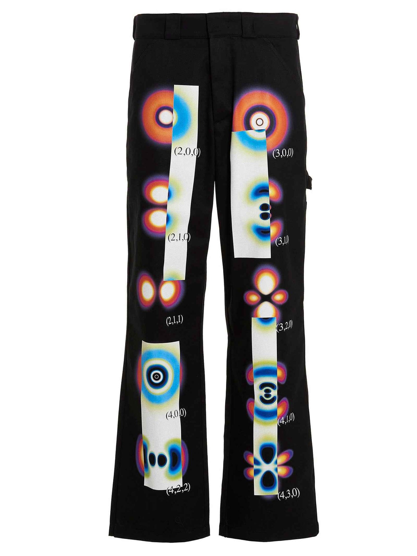 Black Cotton Casual Pants