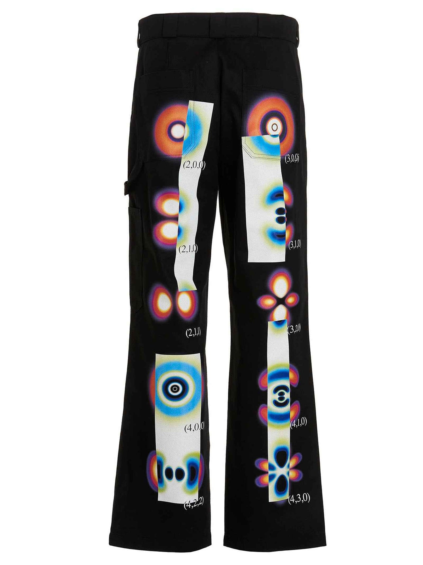 Black Cotton Casual Pants