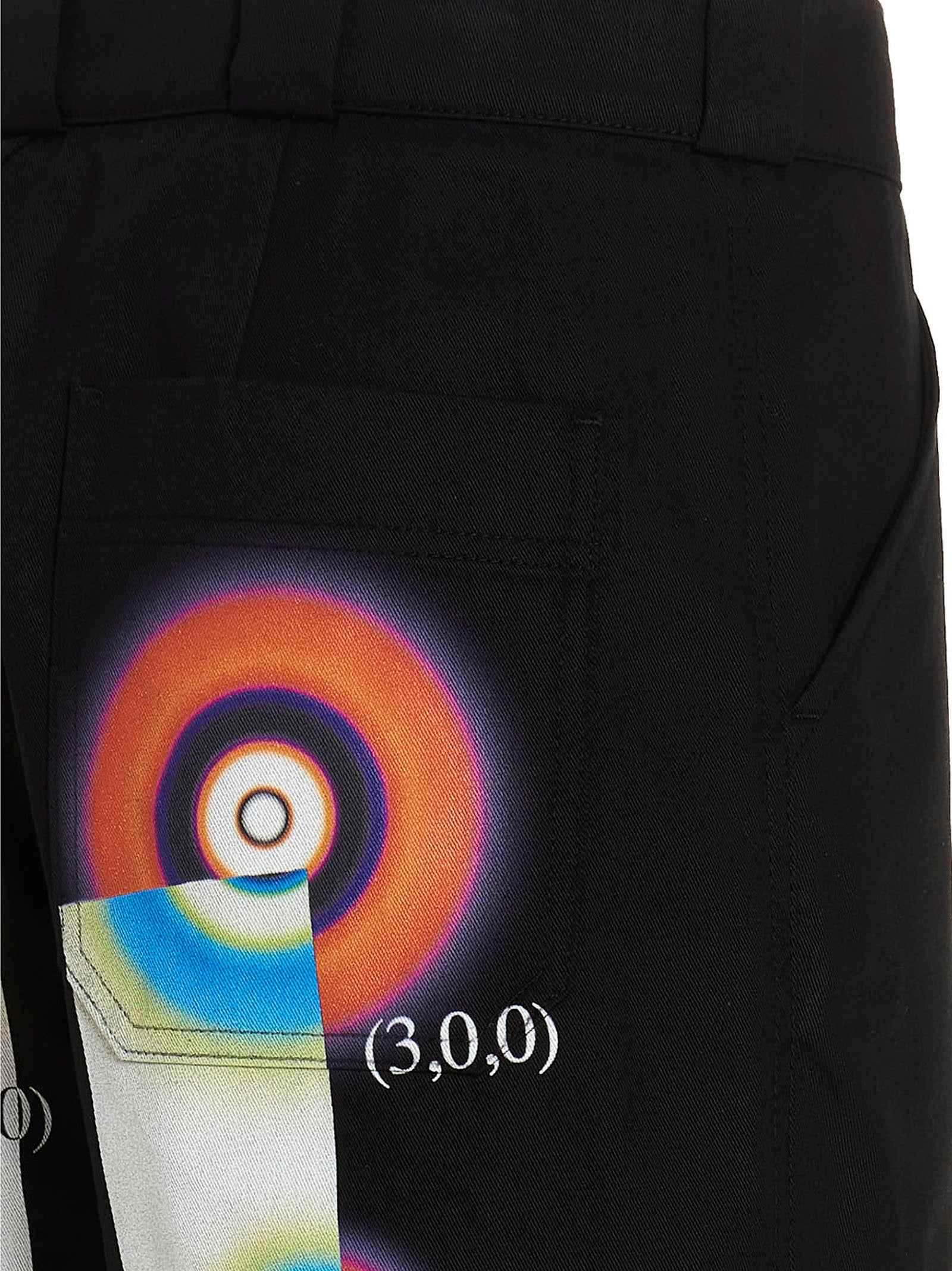 Black Cotton Casual Pants