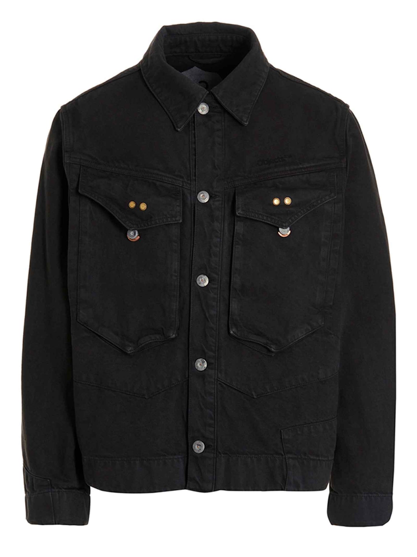 Gray Cotton Denim Jacket