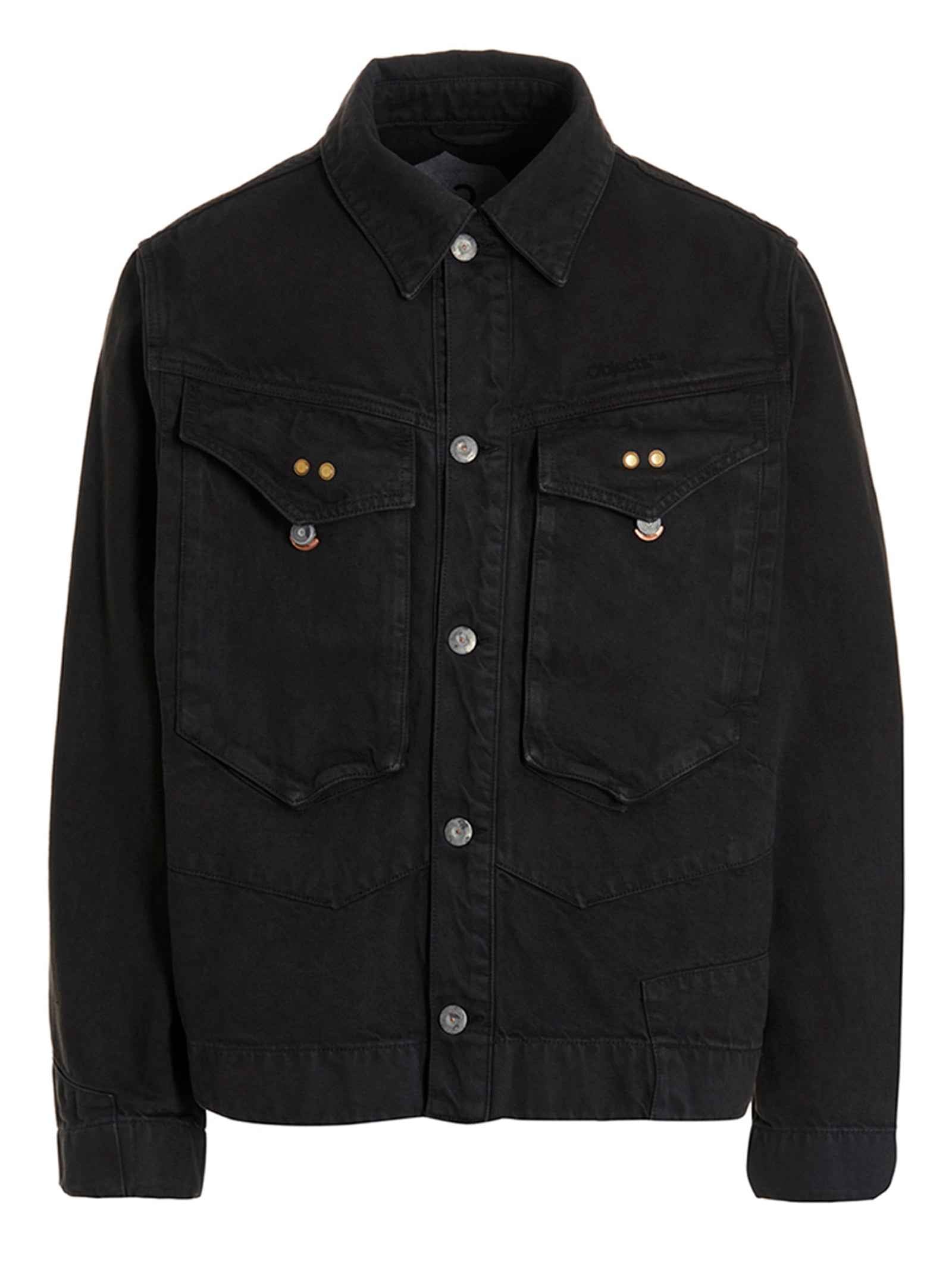Gray Cotton Denim Jacket