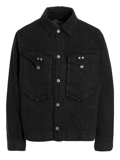 Gray Cotton Denim Jacket