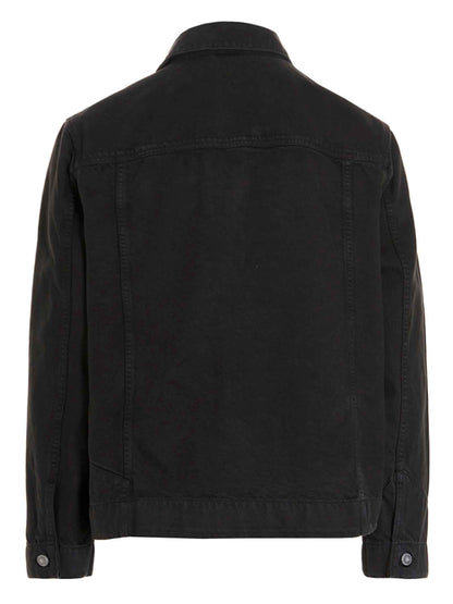 Gray Cotton Denim Jacket