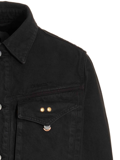 Gray Cotton Denim Jacket