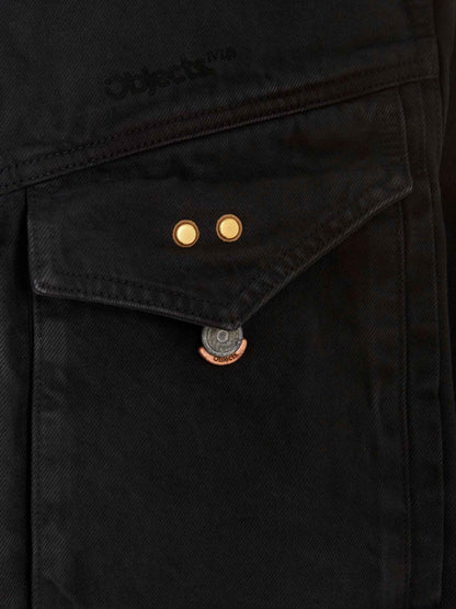 Gray Cotton Denim Jacket
