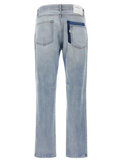 Blue Cotton Slim Fit Jeans