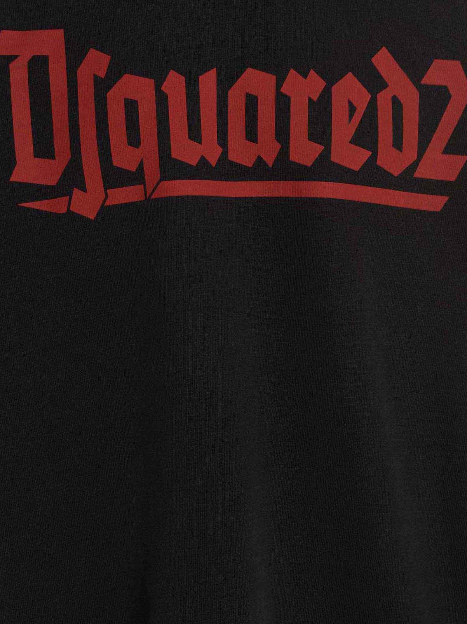 Black Cotton Sweatshirt