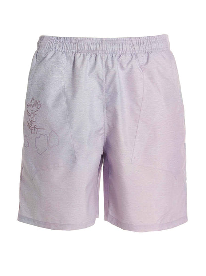 Purple Polyethylene Short And Mini Shorts