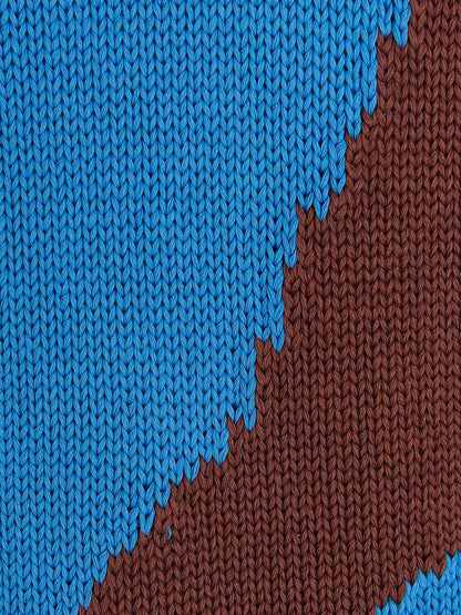 Multicolor Cotton Sleeveles Sweater