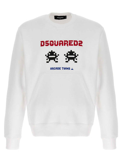 White Cotton Sweatshirt