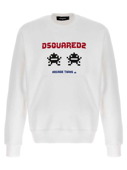 White Cotton Sweatshirt