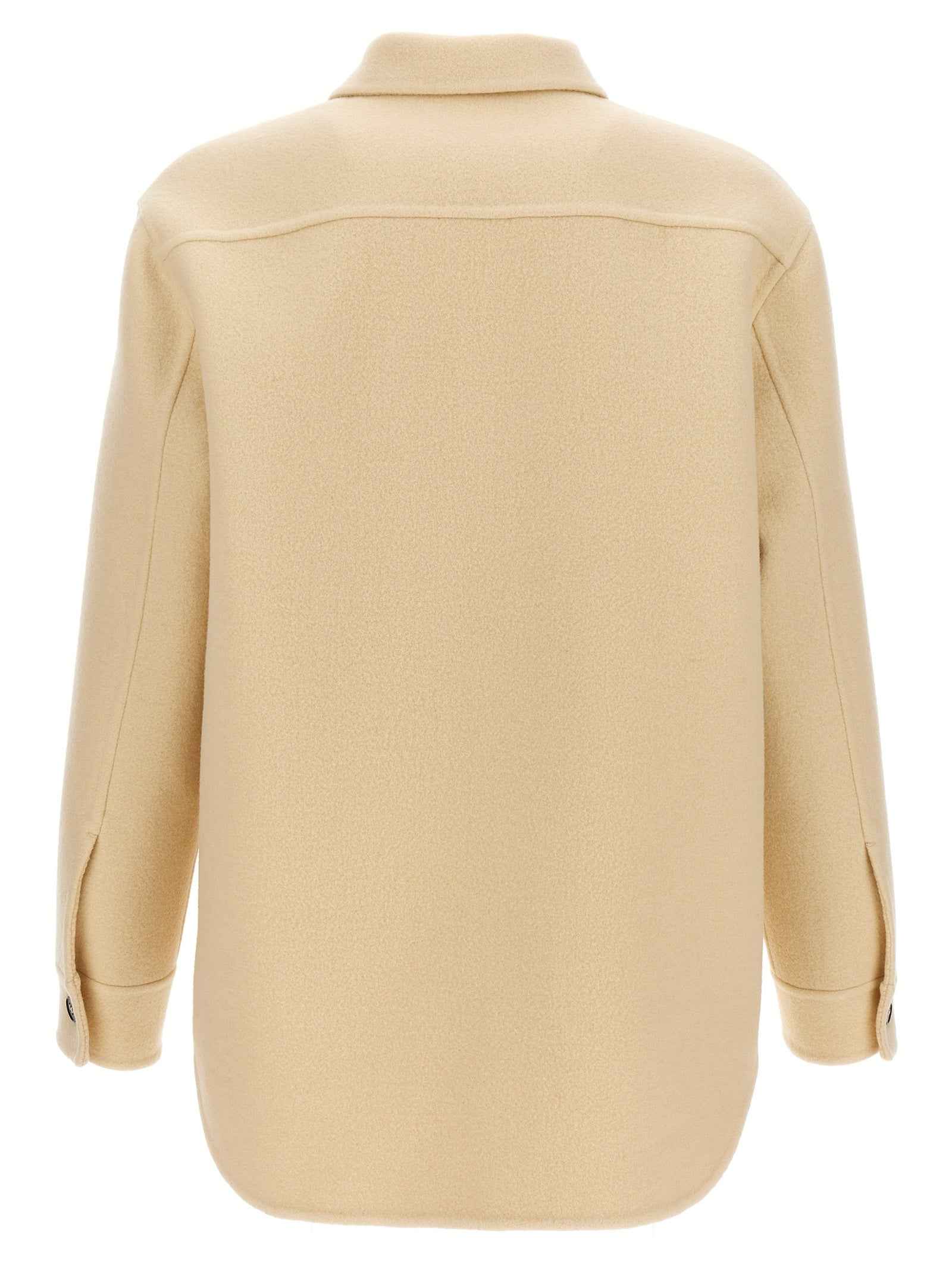 Beige Virgin Wool Coat