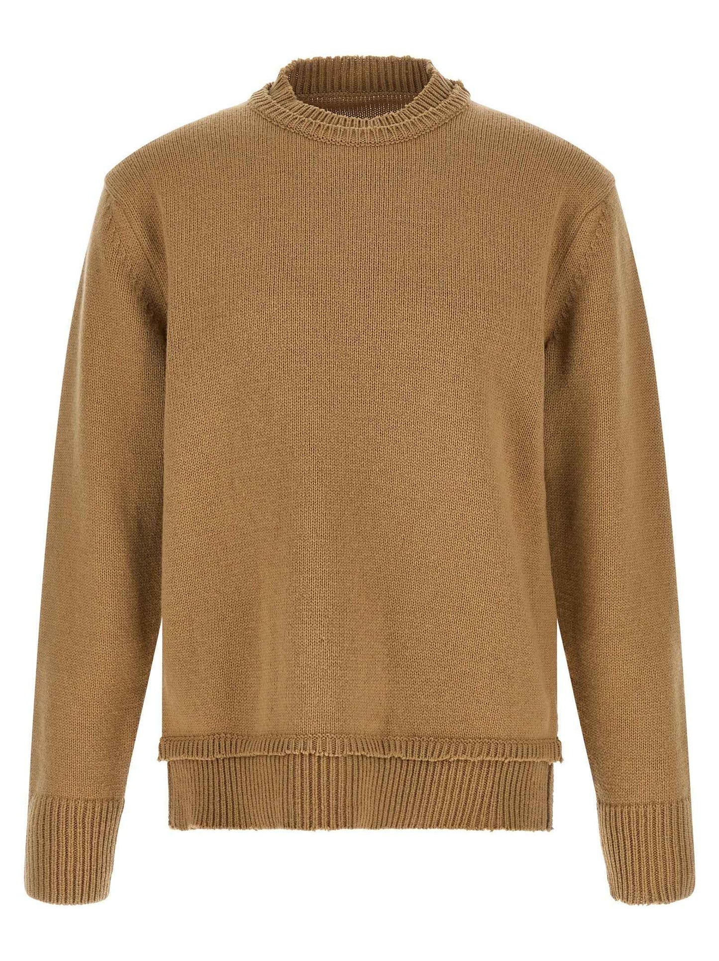 Beige Wool Cardigan