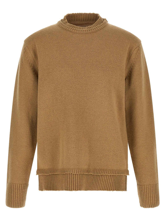Beige Wool Cardigan