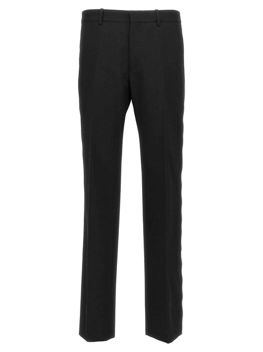 Black Virgin Wool Dress Pants