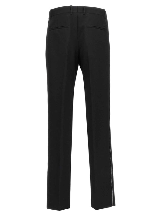 Black Virgin Wool Dress Pants