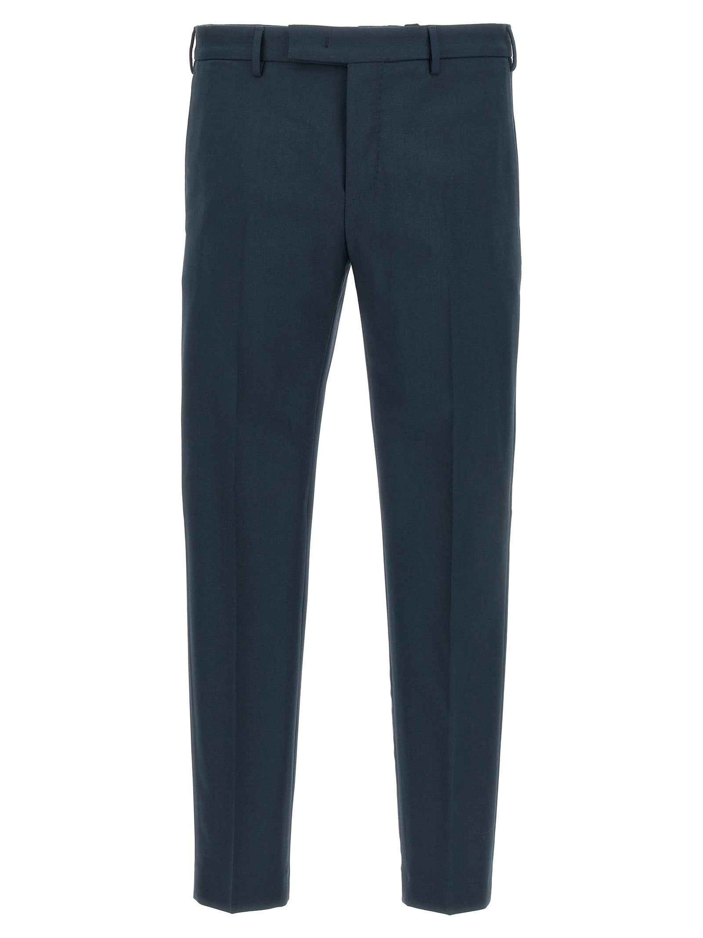 Blue Virgin Wool Dress Pants