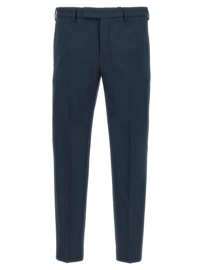 Blue Virgin Wool Dress Pants