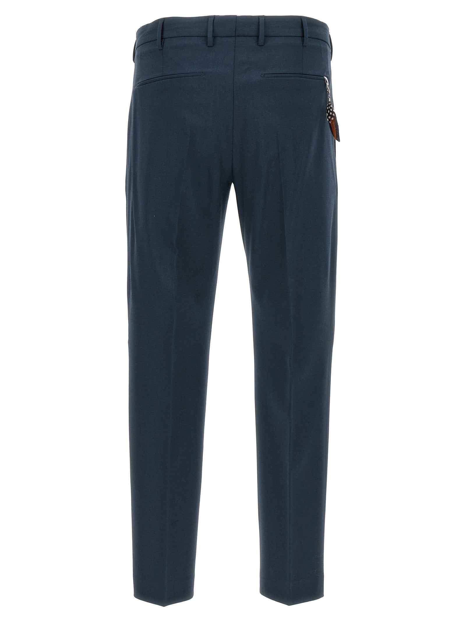Blue Virgin Wool Dress Pants