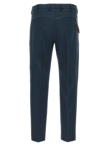 Blue Virgin Wool Dress Pants