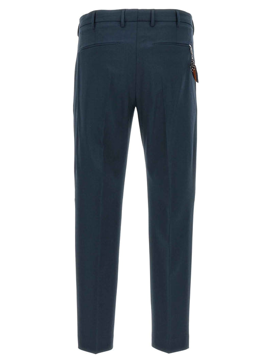 Blue Virgin Wool Dress Pants