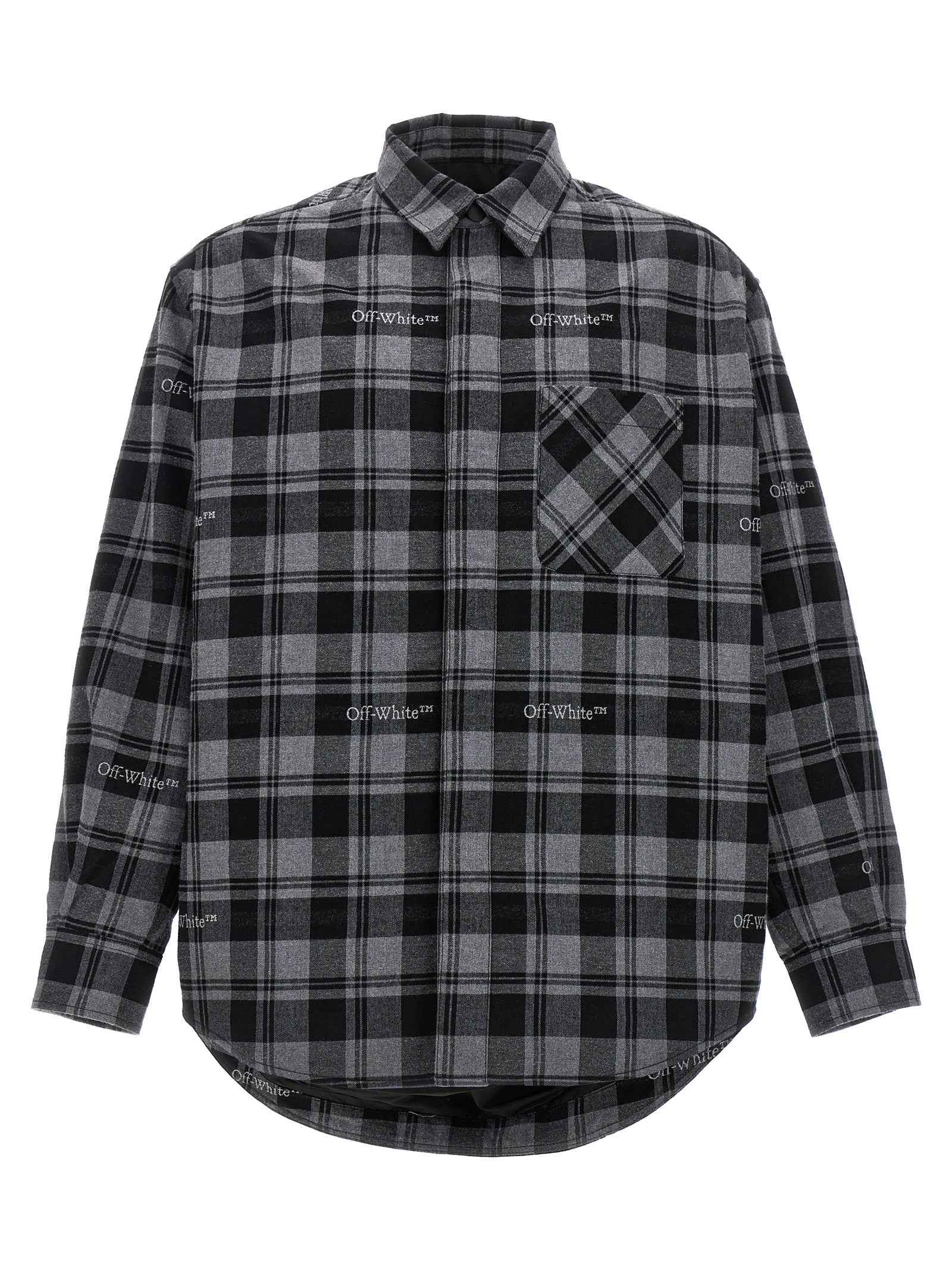 Gray Cotton Shell Jacket