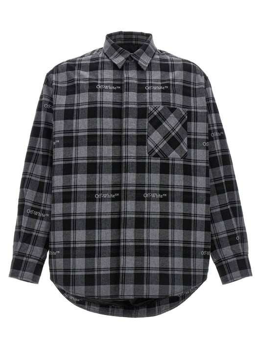 Gray Cotton Shell Jacket