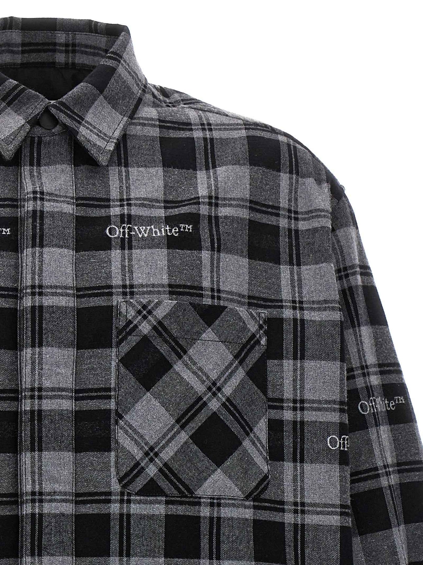 Gray Cotton Shell Jacket