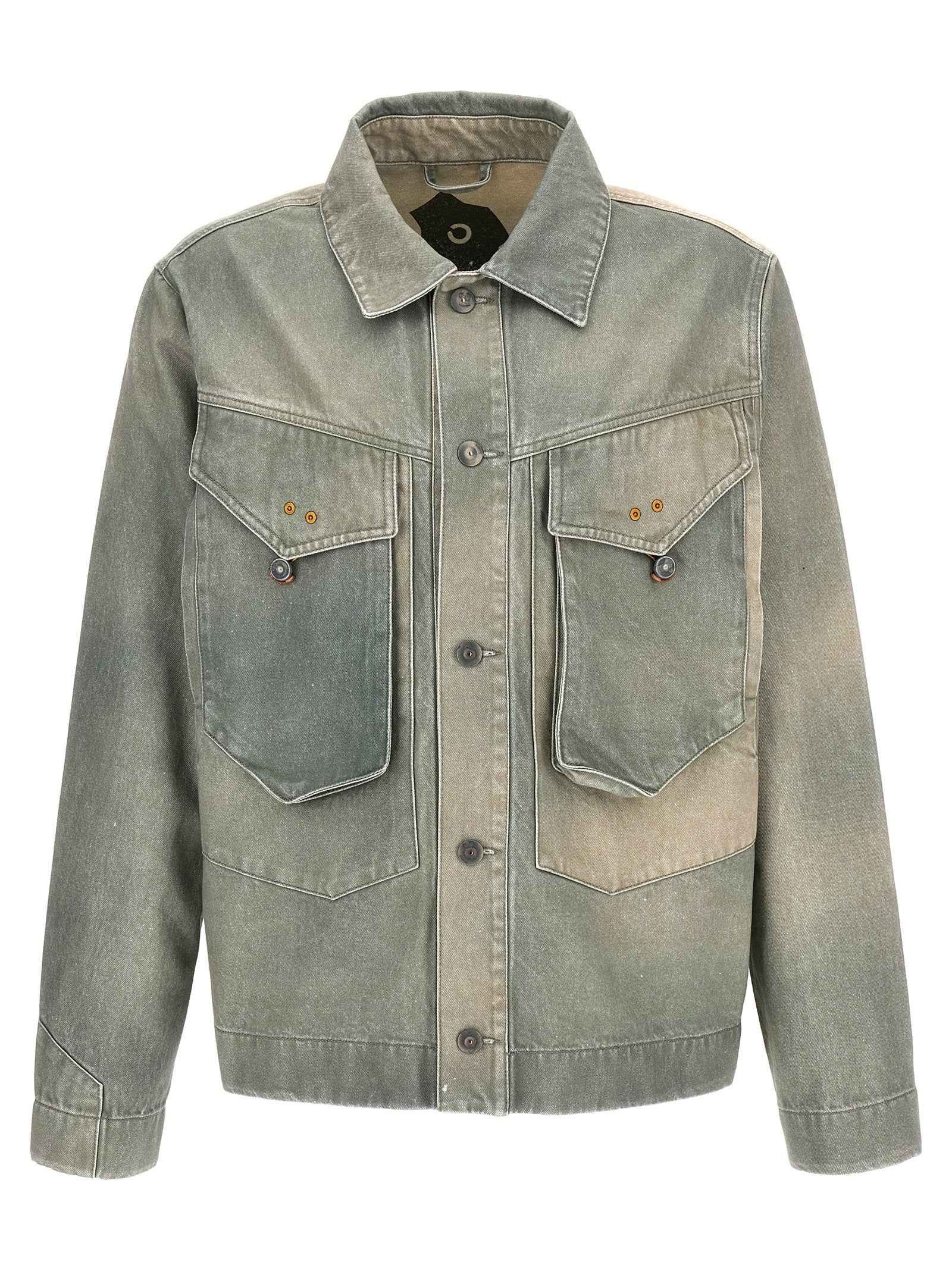 Bicolor Cotton Denim Jacket