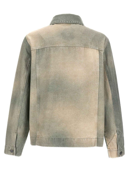 Bicolor Cotton Denim Jacket