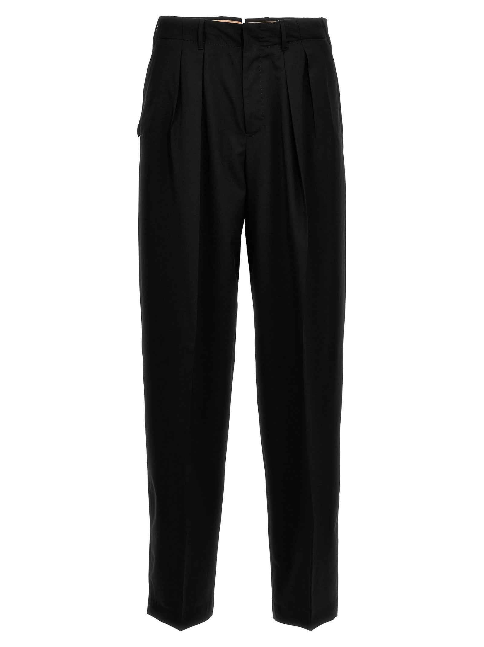 Black Virgin Wool Dress Pants