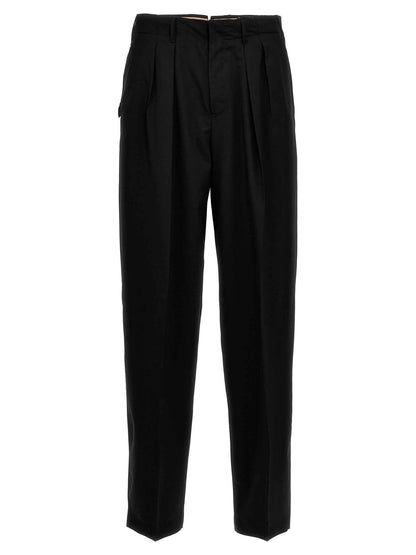 Black Virgin Wool Dress Pants