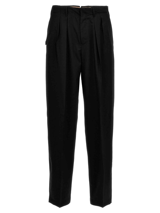 Black Virgin Wool Dress Pants