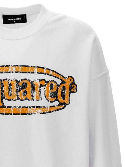 White Cotton Sweatshirt