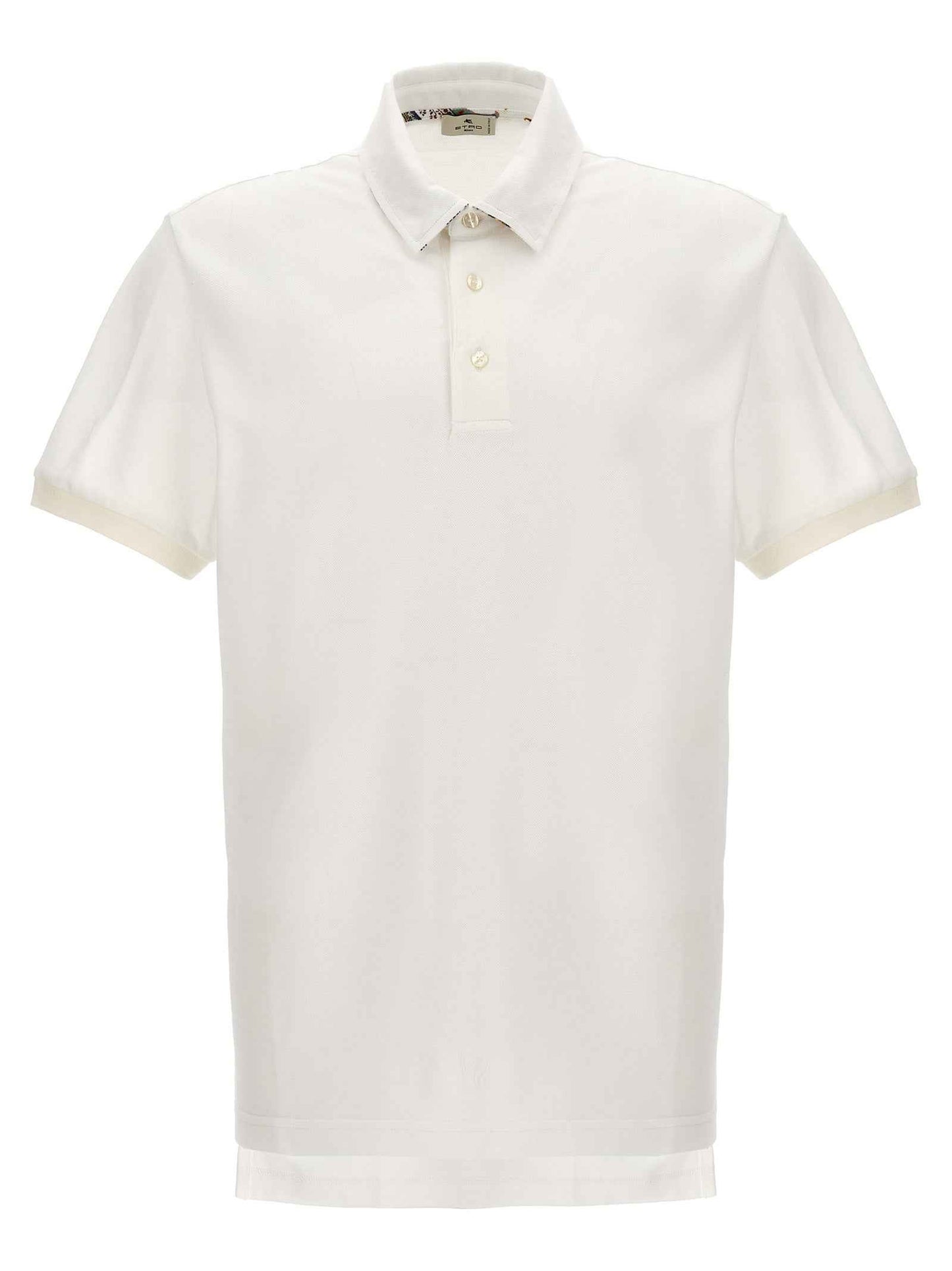 White Cotton Polo Shirt