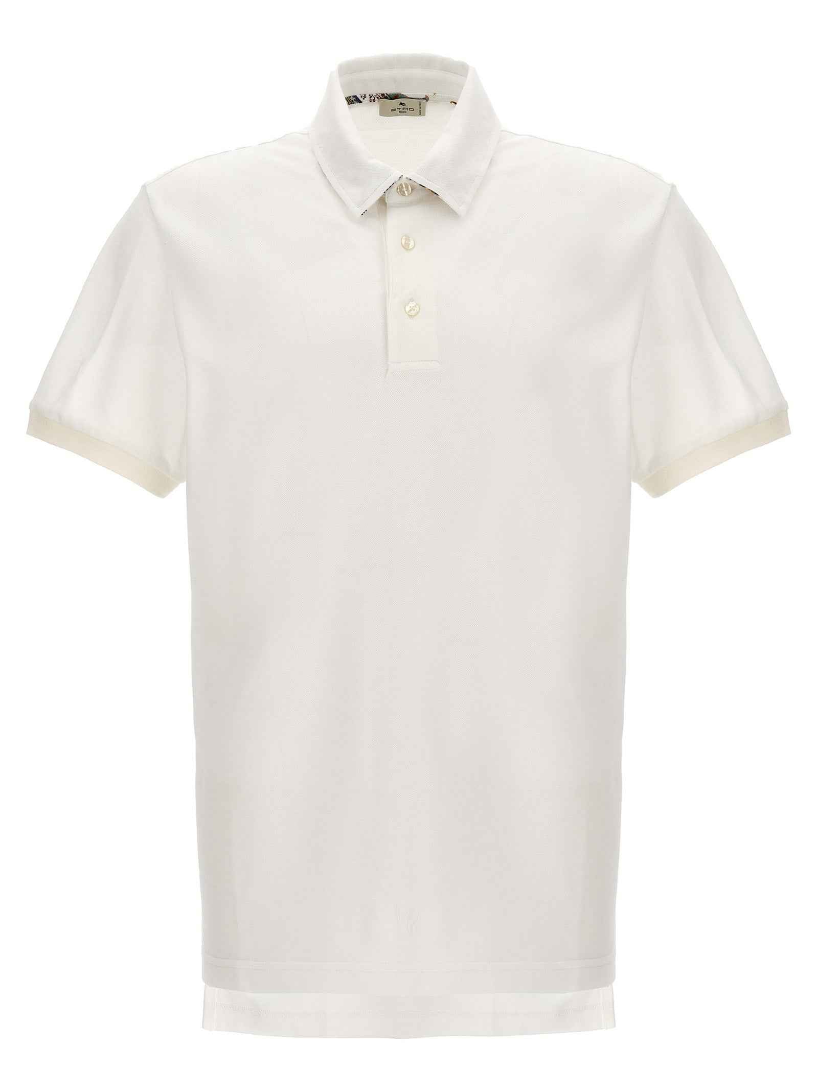 White Cotton Polo Shirt