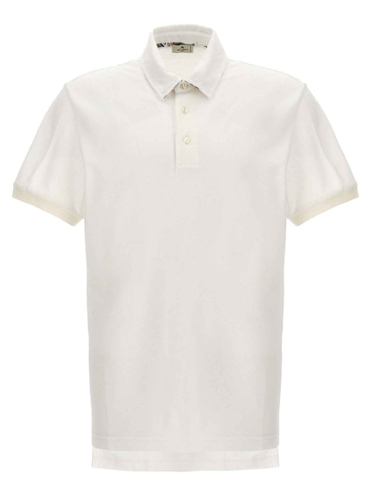 White Cotton Polo Shirt