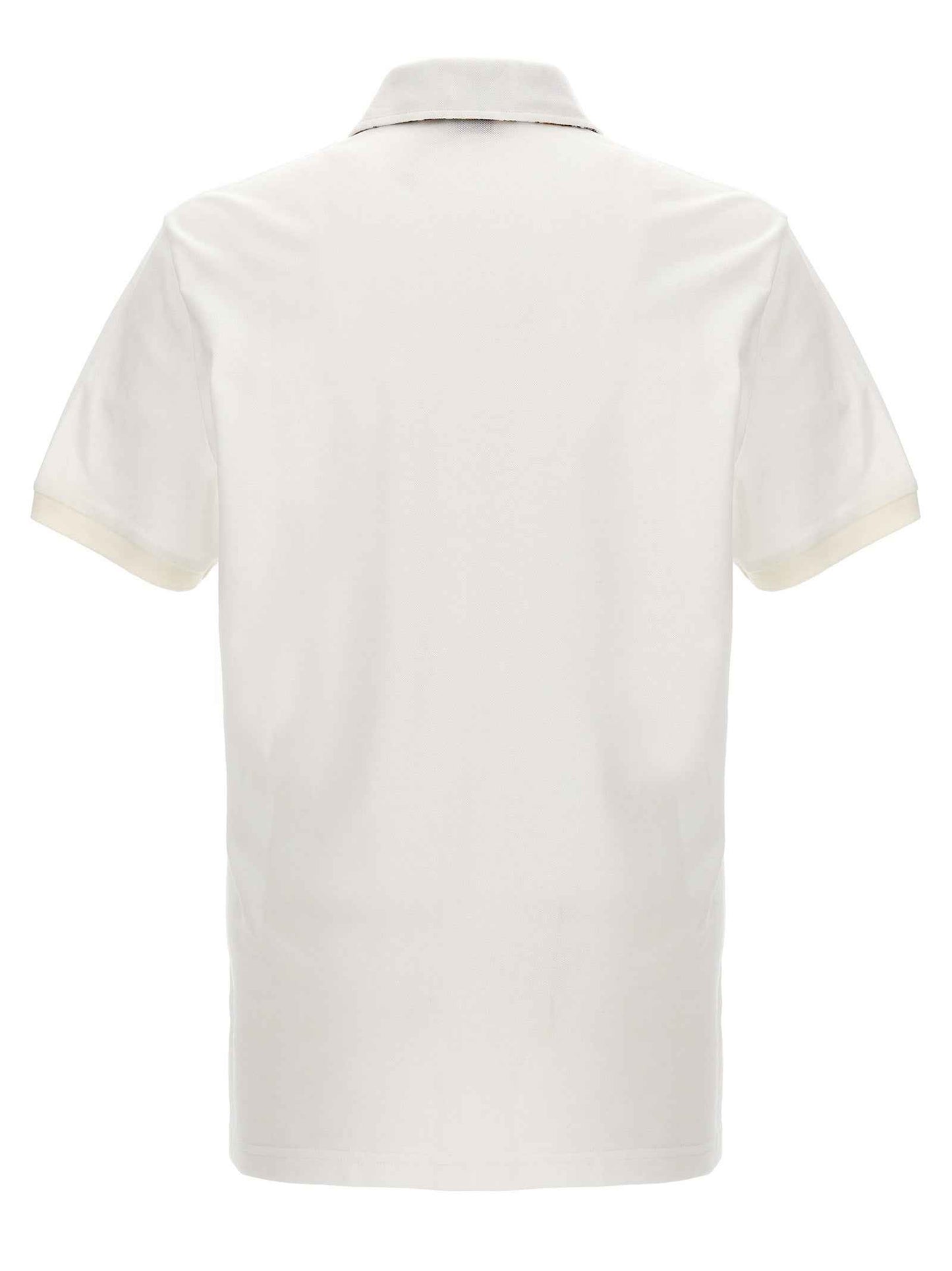 White Cotton Polo Shirt