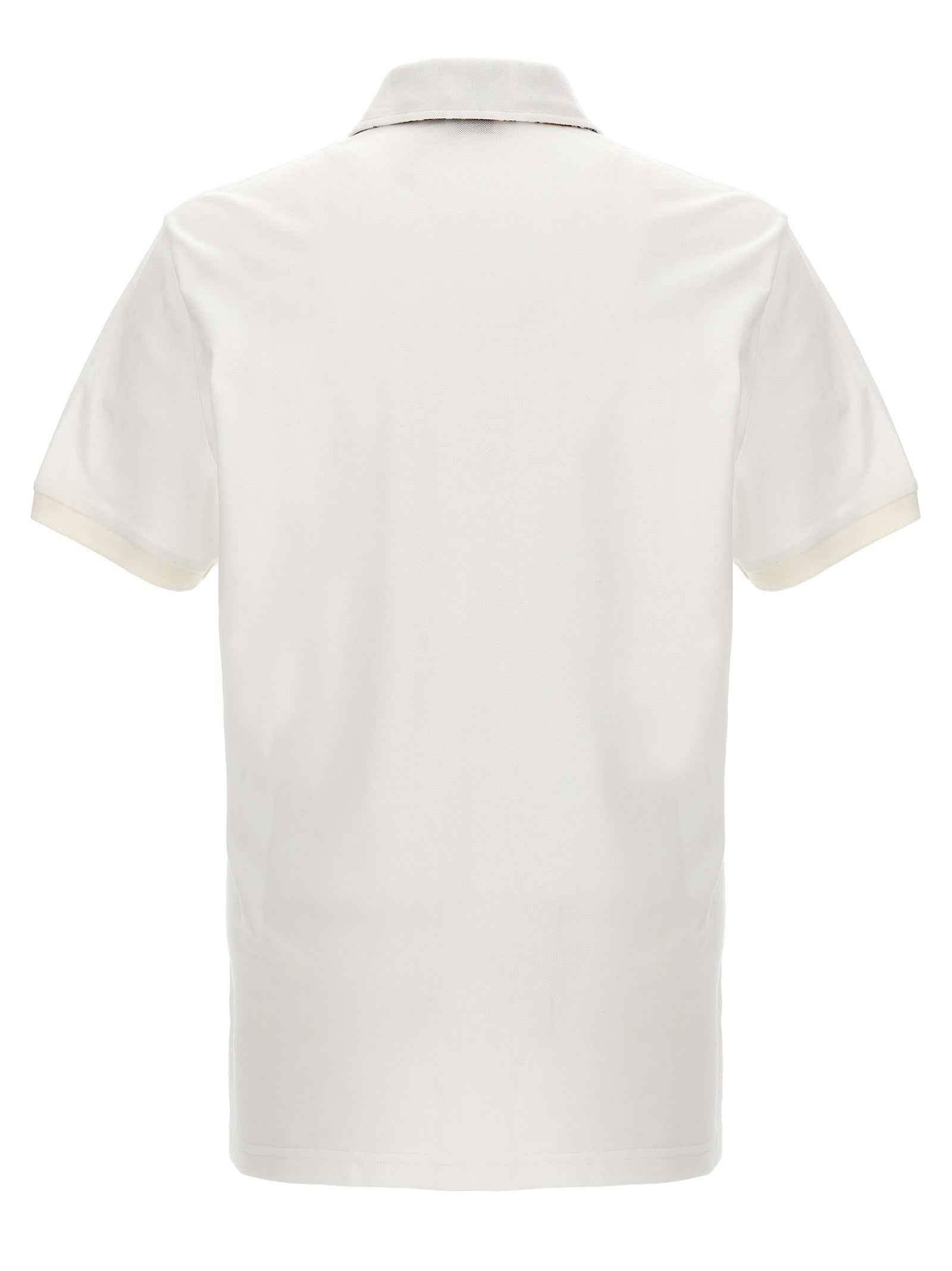 White Cotton Polo Shirt