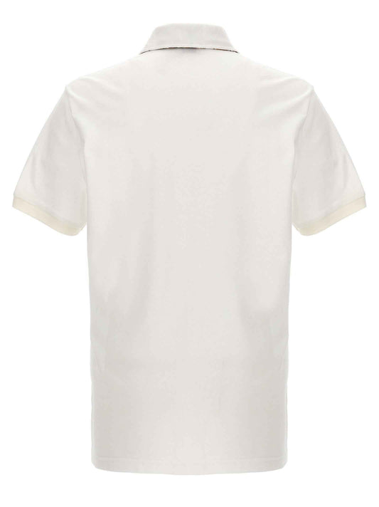 White Cotton Polo Shirt