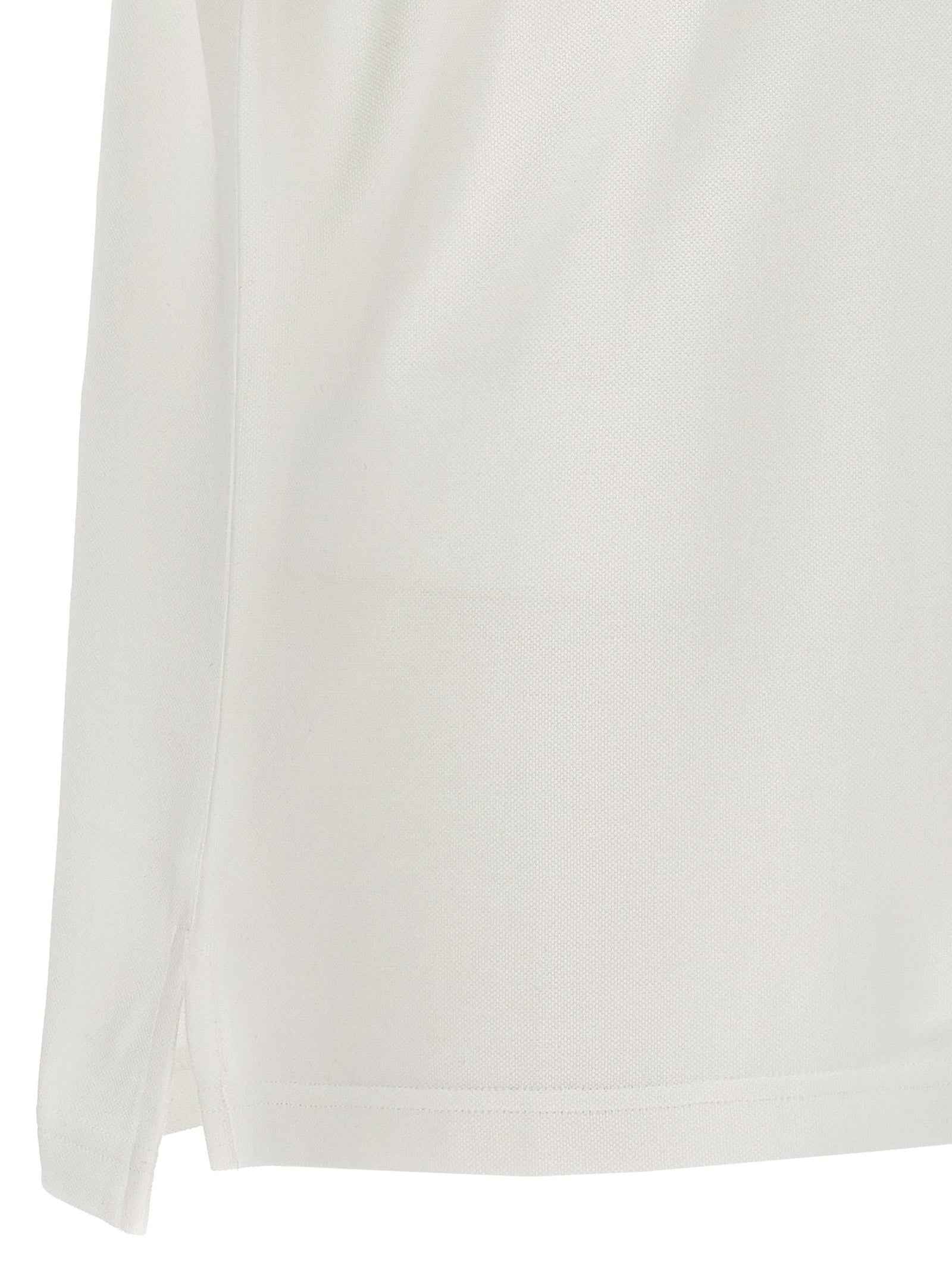 White Cotton Polo Shirt