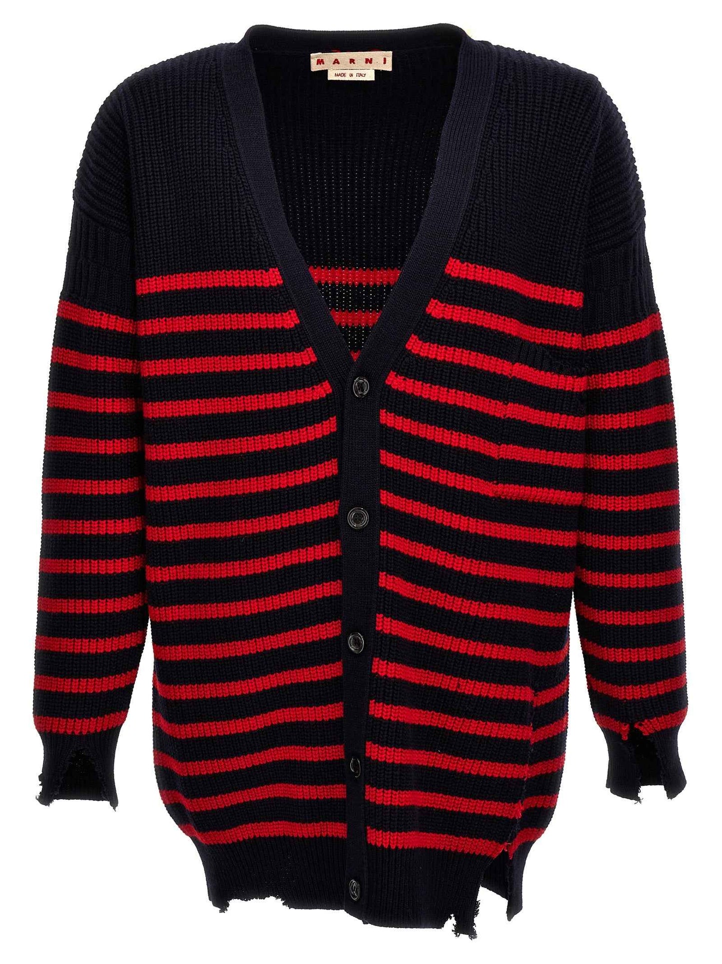 Multicolor Virgin Wool Cardigan