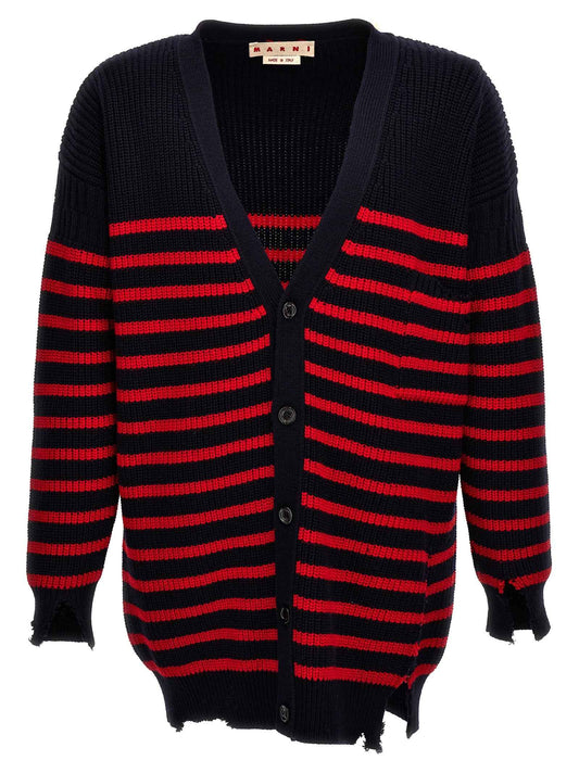 Multicolor Virgin Wool Cardigan