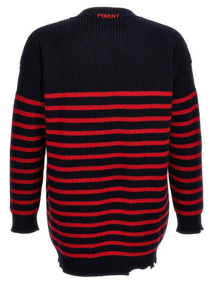 Multicolor Virgin Wool Cardigan