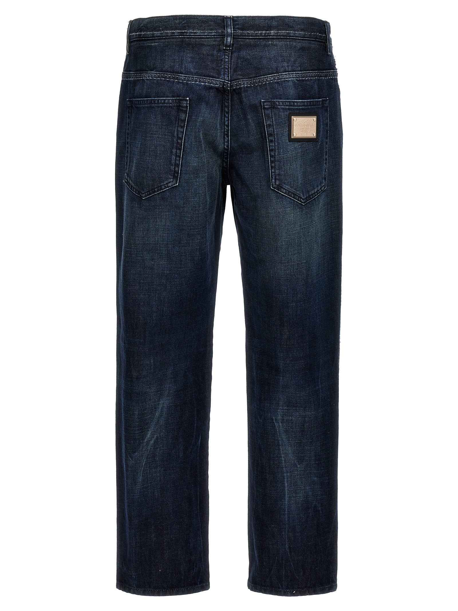 Blue Cotton Skinny Jeans