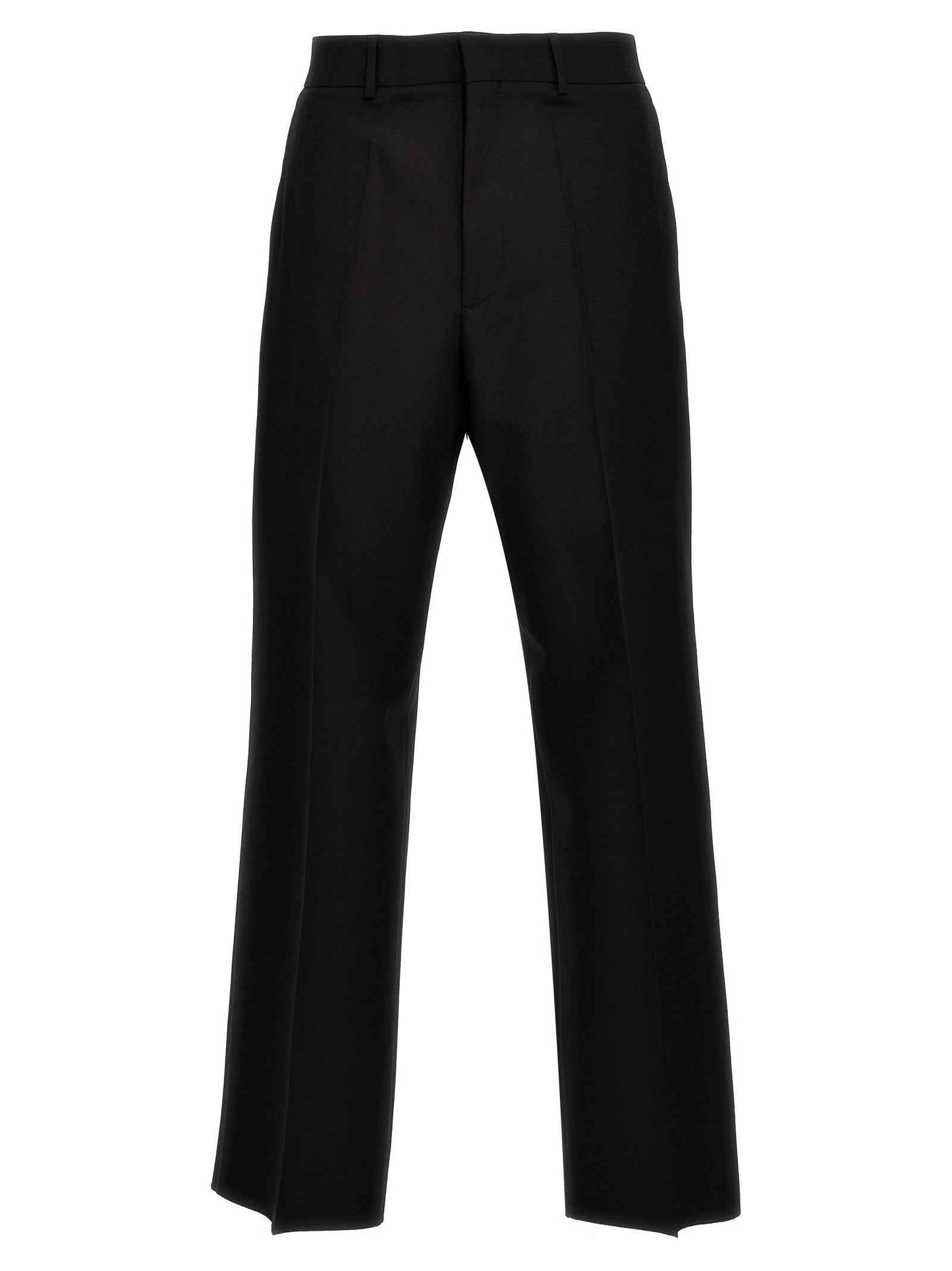 Black Virgin Wool Dress Pants