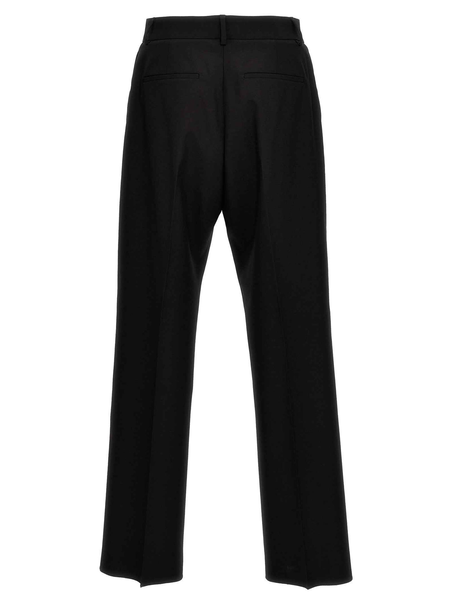 Black Virgin Wool Dress Pants