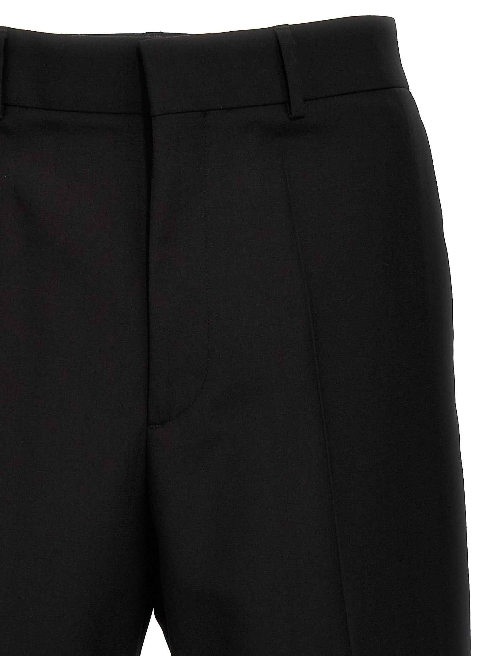 Black Virgin Wool Dress Pants