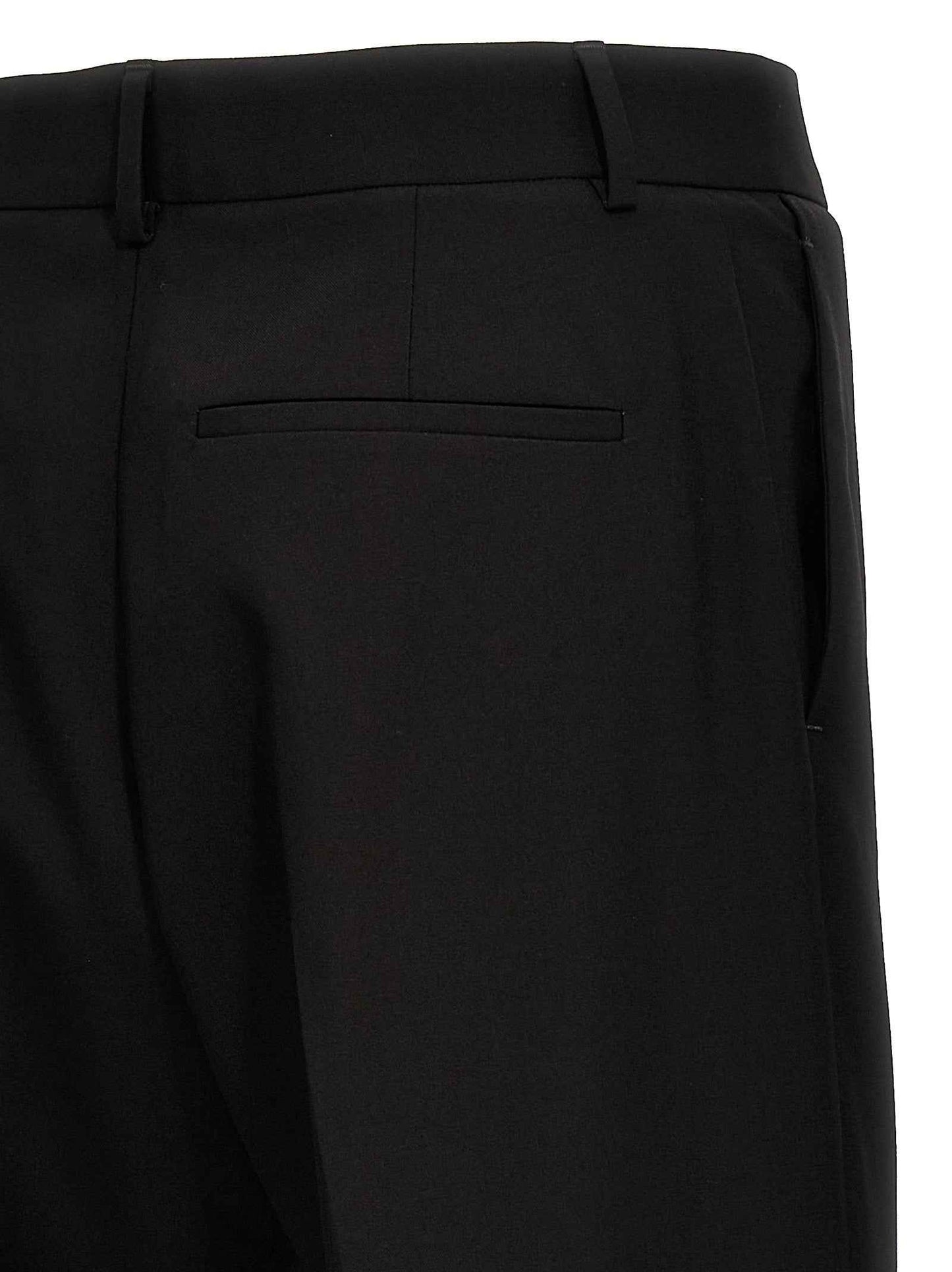 Black Virgin Wool Dress Pants